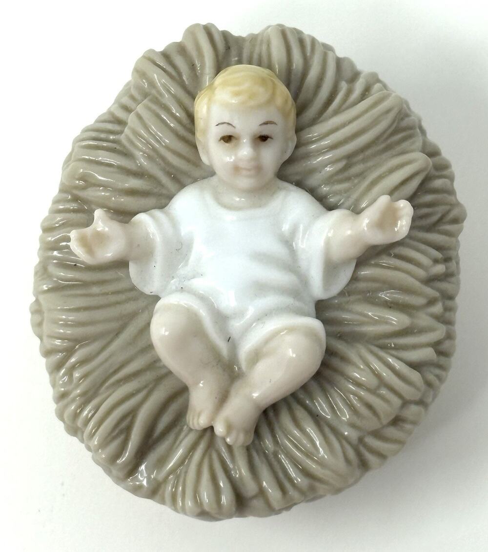 Valencia Collection Roman Nativity Baby Jesus Manger Vintage 1999